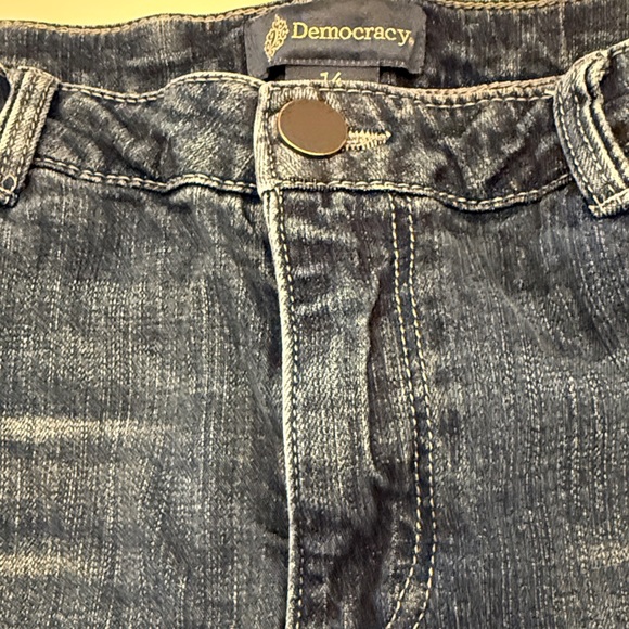 Democracy Dark Blue Straight Leg Jeans - Picture 4 of 4